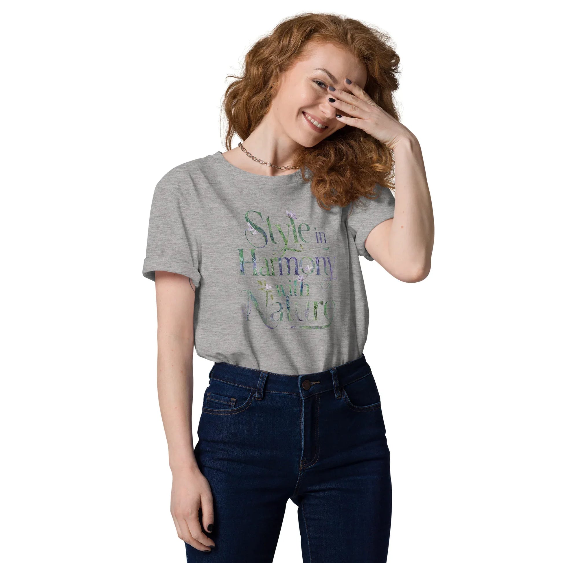 Women's Organic Cotton T-Shirt | Style In Harmony,With Nature - AwRans Clothing