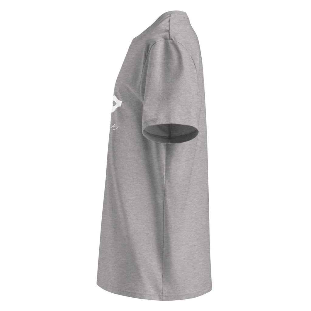 ARABIC Unisex | Love Organic Cotton T-Shirt T-Shirt AwRans Clothing unisex-organic-cotton-t-shirt-heather-grey-left-6633a2340138e