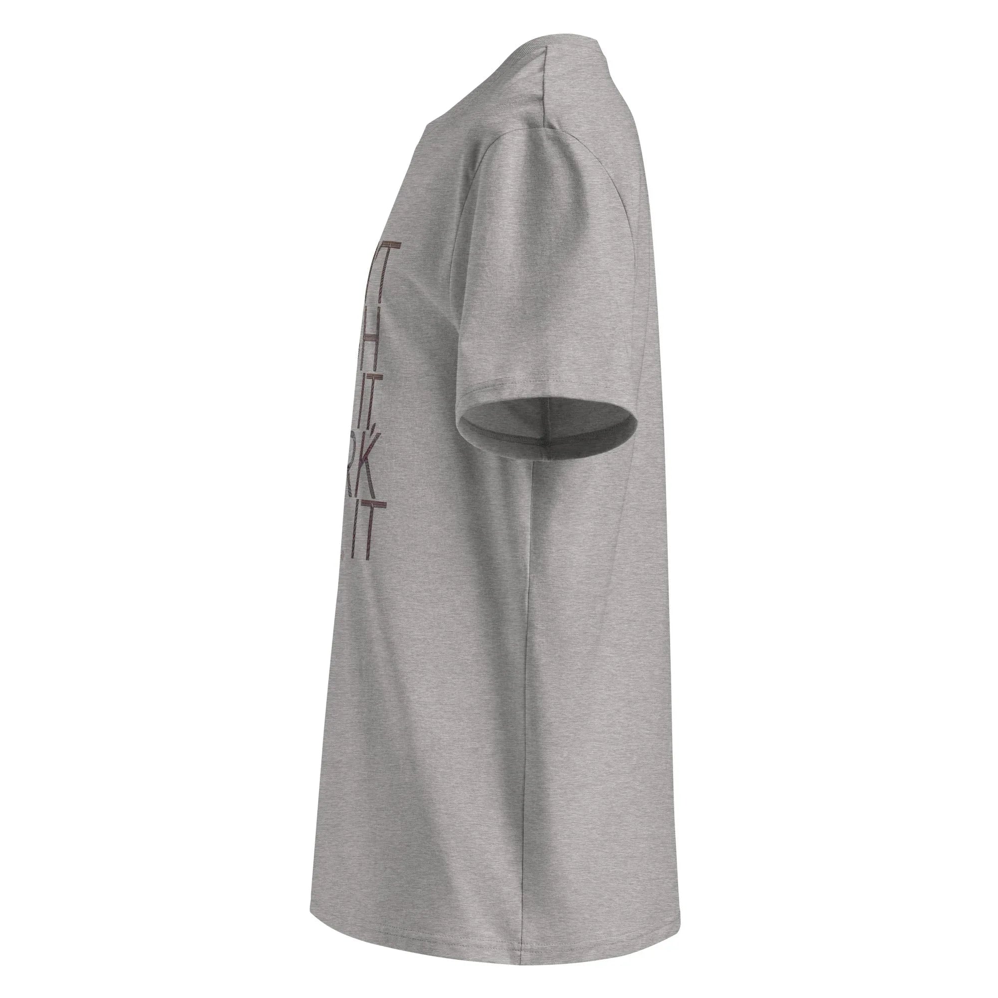 Unisex | DON'T WISH FOR IT - WORK FOR IT Organic Cotton T-Shirt T-Shirt AwRans Clothing unisex-organic-cotton-t-shirt-heather-grey-left-665d0172d3de7