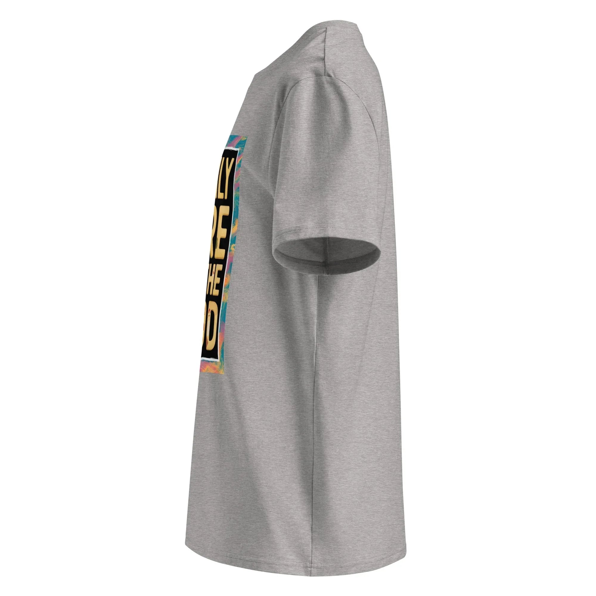 Unisex | I'm Only Here For The Food - Organic Cotton T-Shirt T-Shirt AwRans Clothing unisex-organic-cotton-t-shirt-heather-grey-left-665e75132f5e2
