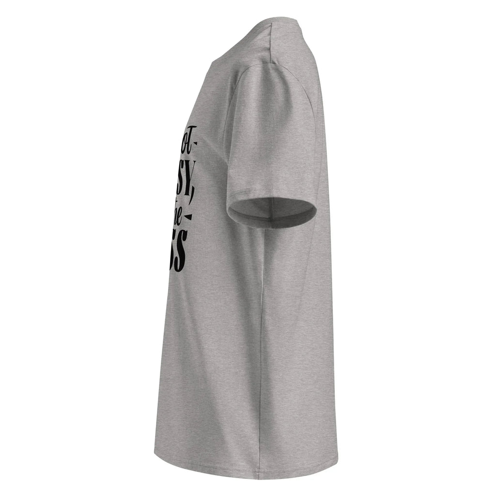 Unisex | I'm Not Bossy, I'm The Boss - Organic Cotton T-Shirt T-Shirt AwRans Clothing unisex-organic-cotton-t-shirt-heather-grey-left-6663ea6eaffe8