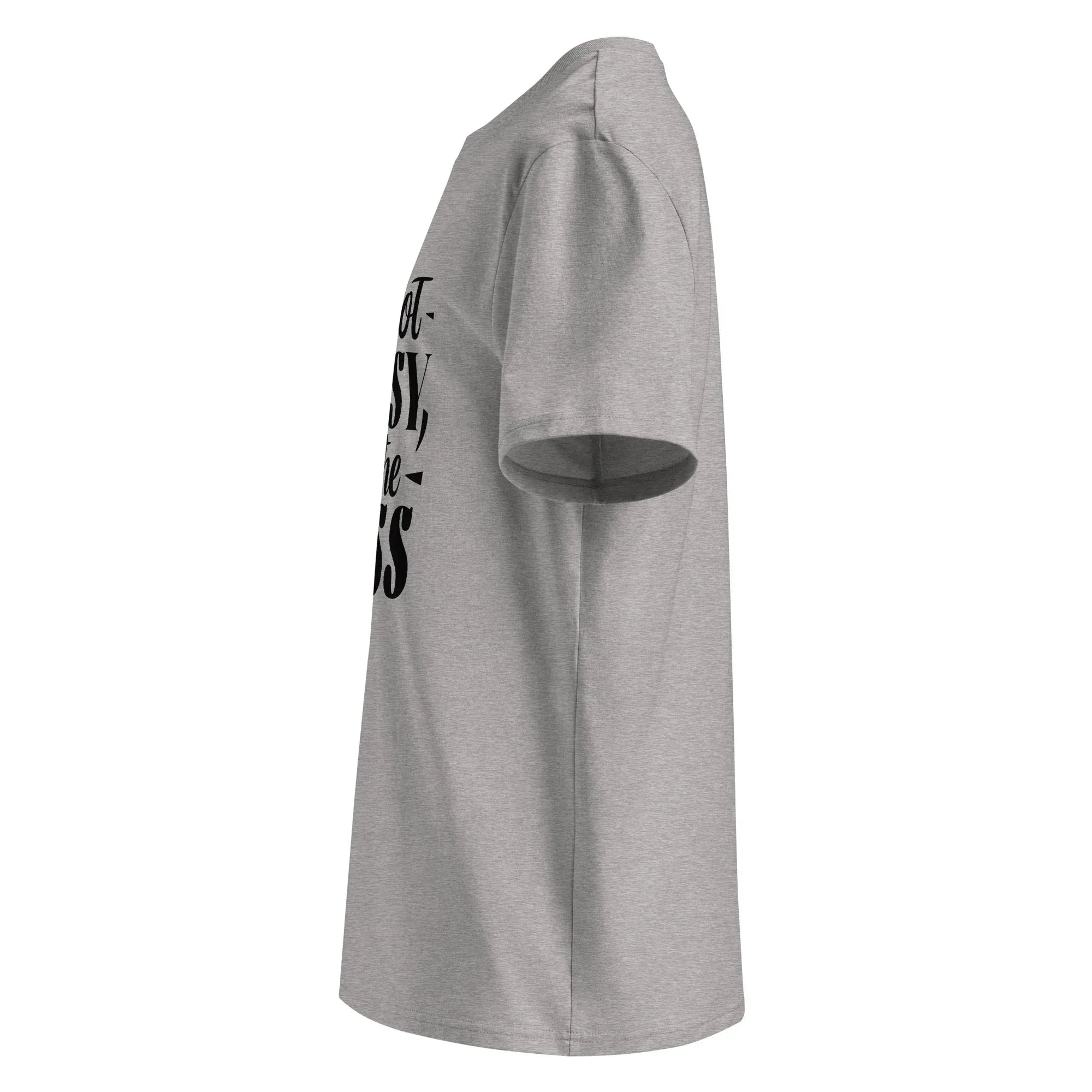 Unisex | I'm Not Bossy, I'm The Boss - Organic Cotton T-Shirt T-Shirt AwRans Clothing unisex-organic-cotton-t-shirt-heather-grey-left-6663ea6eaffe8