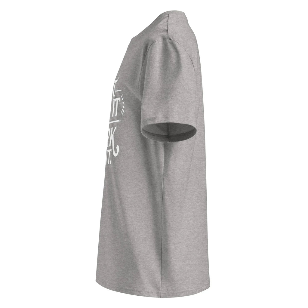 Unisex | Don't Wish For It Work For It - Organic Cotton T-Shirt T-Shirt AwRans Clothing unisex-organic-cotton-t-shirt-heather-grey-left-666636035f899
