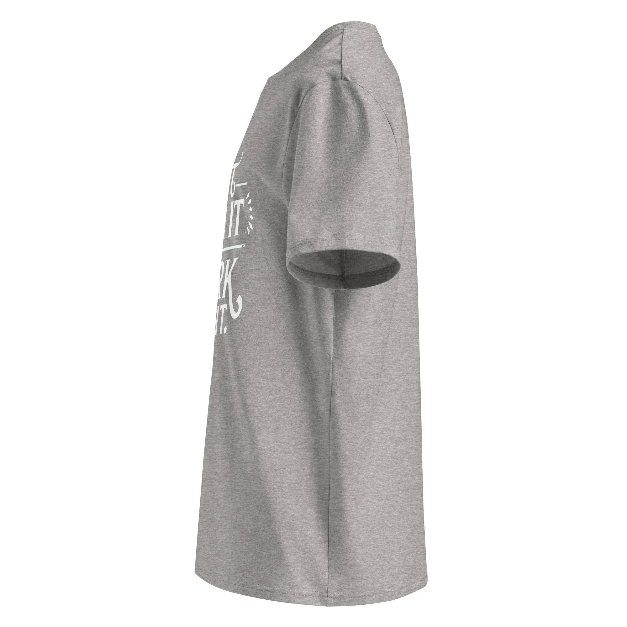 Unisex | Don't Wish For It Work For It - Organic Cotton T-Shirt T-Shirt AwRans Clothing unisex-organic-cotton-t-shirt-heather-grey-left-666636035f899