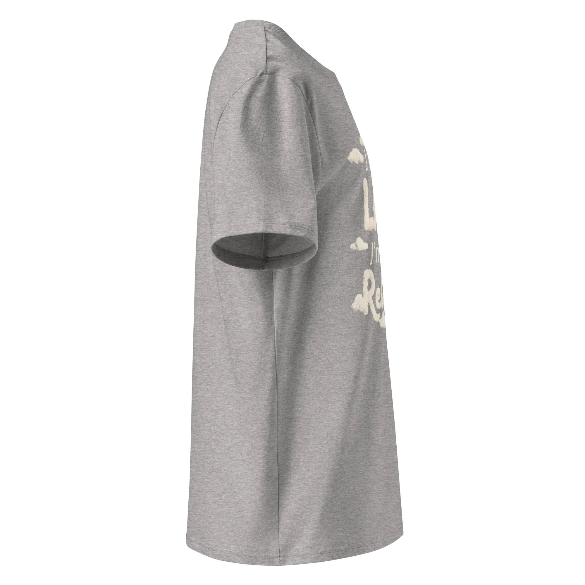 Unisex | I'm Not Lazy I'm Just Relaxed Organic Cotton T-Shirt T-Shirt AwRans Clothing unisex-organic-cotton-t-shirt-heather-grey-right-665ca24bdef45