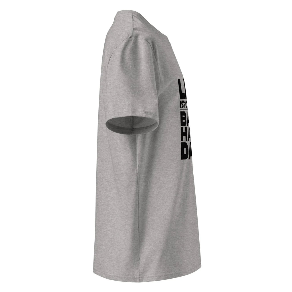 Unisex | Life Is Too Short For For Bad Hair Days! Organic Cotton T-Shirt T-Shirt AwRans Clothing unisex-organic-cotton-t-shirt-heather-grey-right-665d390ddf122