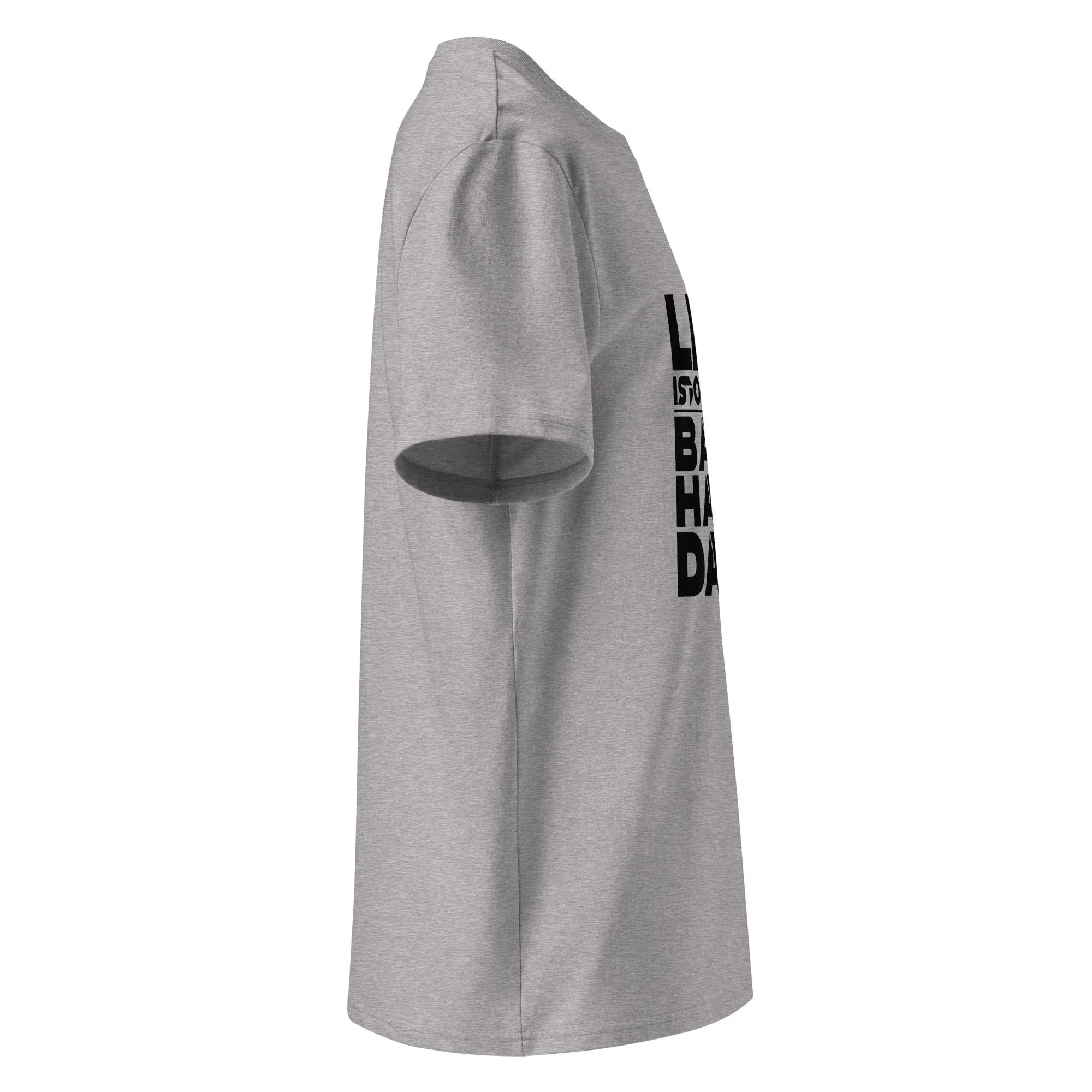 Unisex | Life Is Too Short For For Bad Hair Days! Organic Cotton T-Shirt T-Shirt AwRans Clothing unisex-organic-cotton-t-shirt-heather-grey-right-665d390ddf122