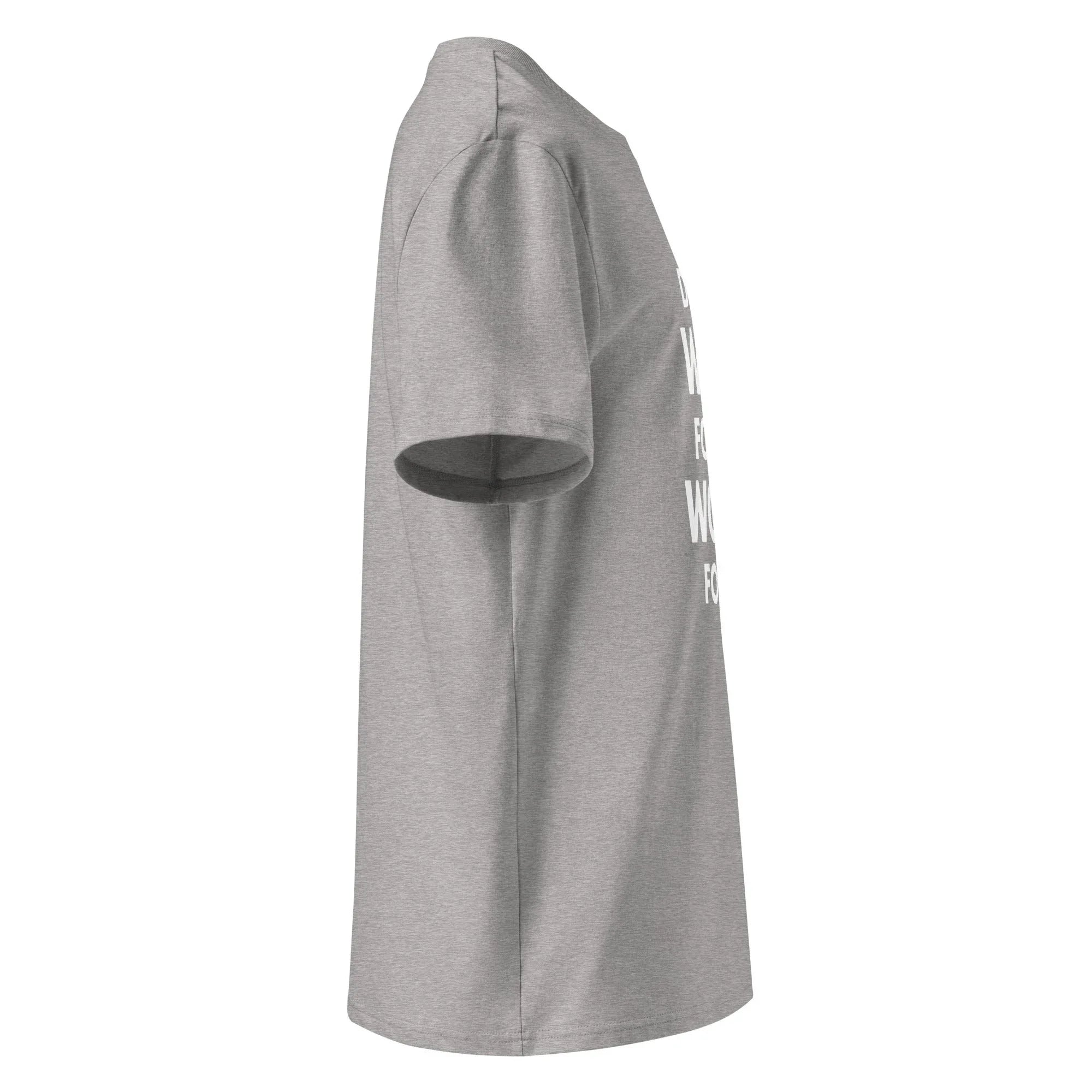 Unisex | Don't Wish For It Work For It - Organic Cotton T-Shirt T-Shirt AwRans Clothing unisex-organic-cotton-t-shirt-heather-grey-right-6663e72de97d4