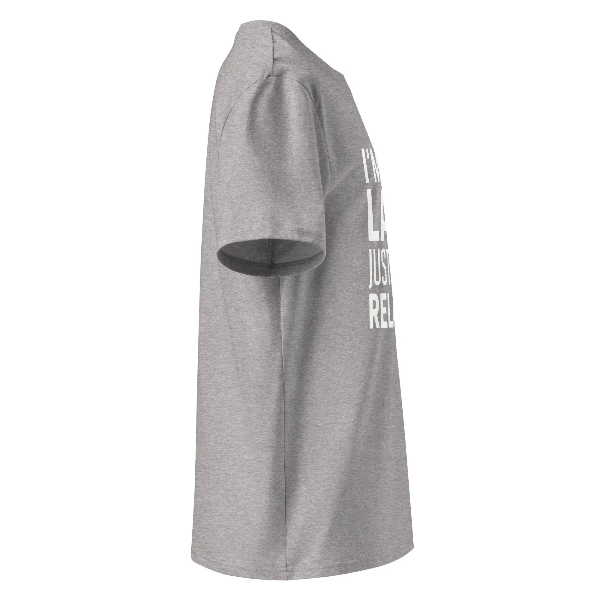 Unisex | I'm Not Lazy I'm Just Very Relaxed - Organic Cotton T-Shirt T-Shirt AwRans Clothing unisex-organic-cotton-t-shirt-heather-grey-right-6663eb045418c