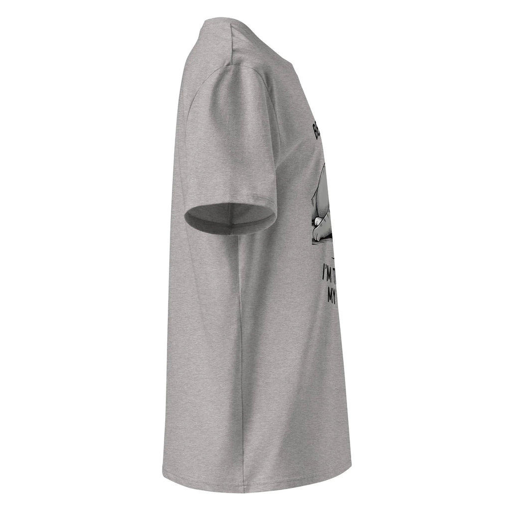Unisex | Believe Me I'm Trying My Best - Organic Cotton T-Shirt T-Shirt AwRans Clothing unisex-organic-cotton-t-shirt-heather-grey-right-6663f335e560e