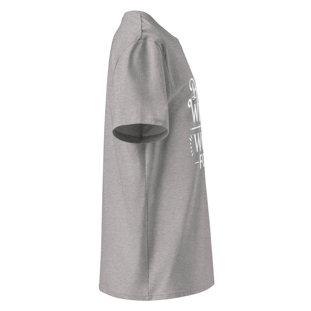 Unisex | Don't Wish For It Work For It - Organic Cotton T-Shirt T-Shirt AwRans Clothing unisex-organic-cotton-t-shirt-heather-grey-right-666636036a701