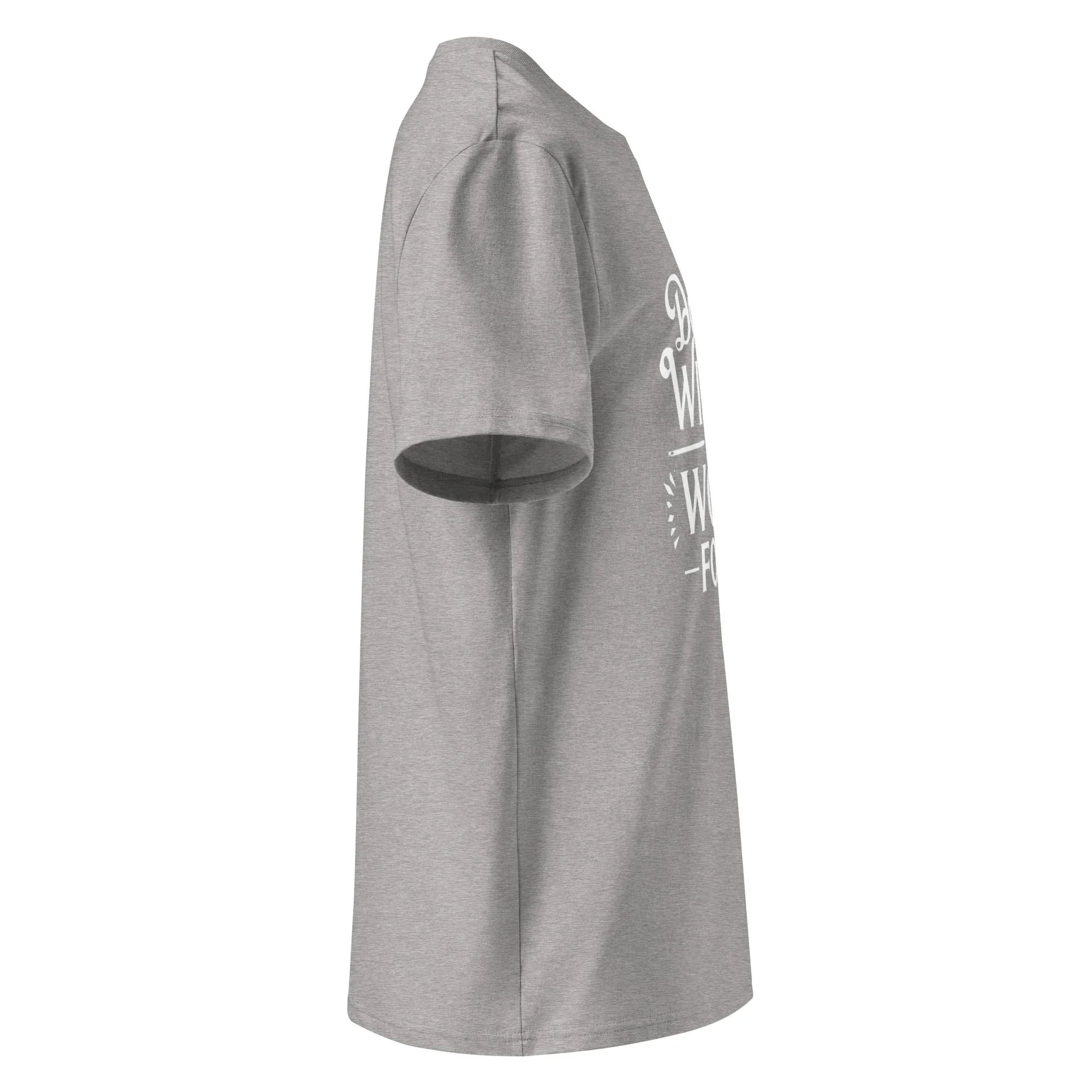 Unisex | Don't Wish For It Work For It - Organic Cotton T-Shirt T-Shirt AwRans Clothing unisex-organic-cotton-t-shirt-heather-grey-right-666636036a701