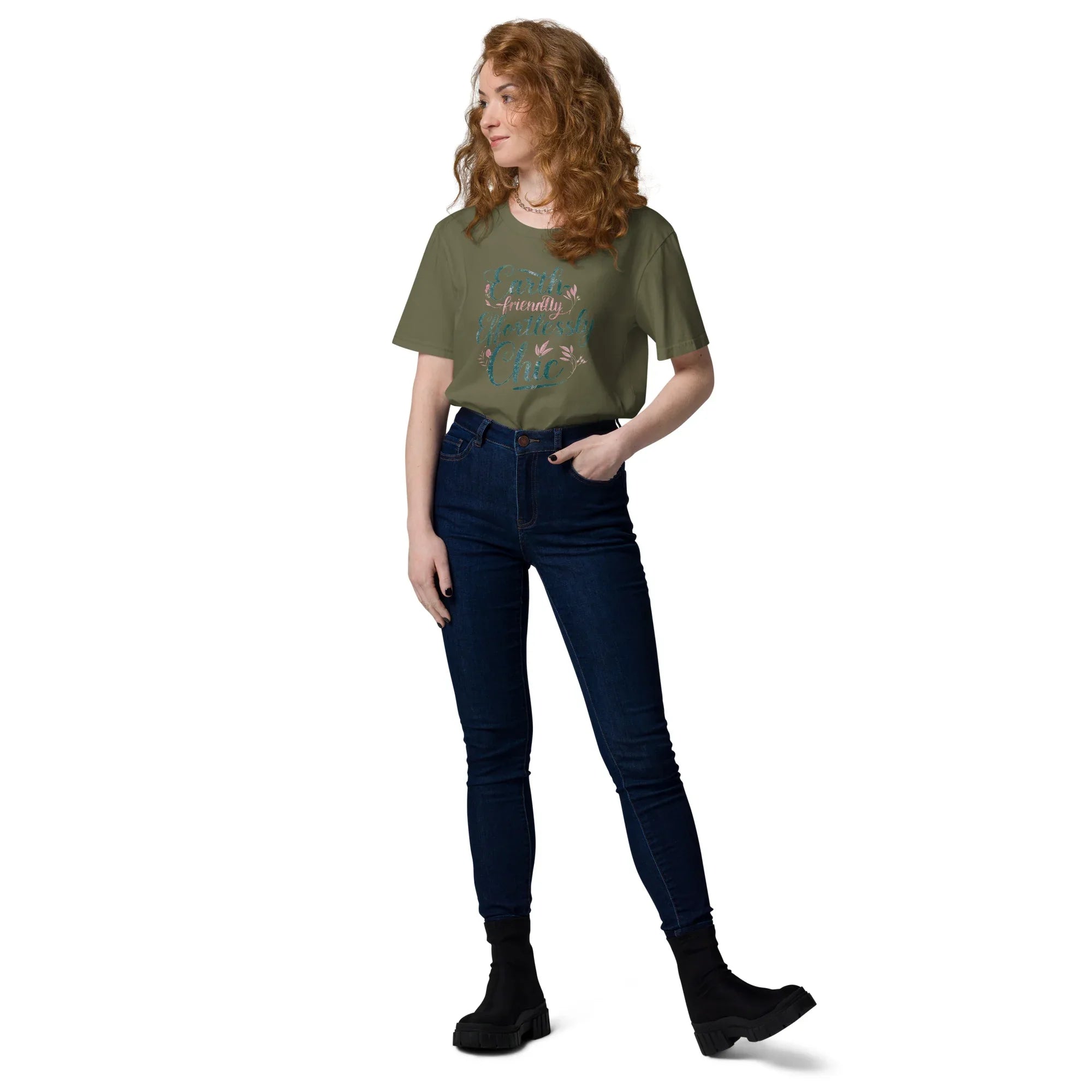 Women's Organic Cotton T-Shirt | Earth Friendly,Effortrless Chic T-Shirt AwRans Clothing unisex-organic-cotton-t-shirt-khaki-front-2-67b1ad8129f20