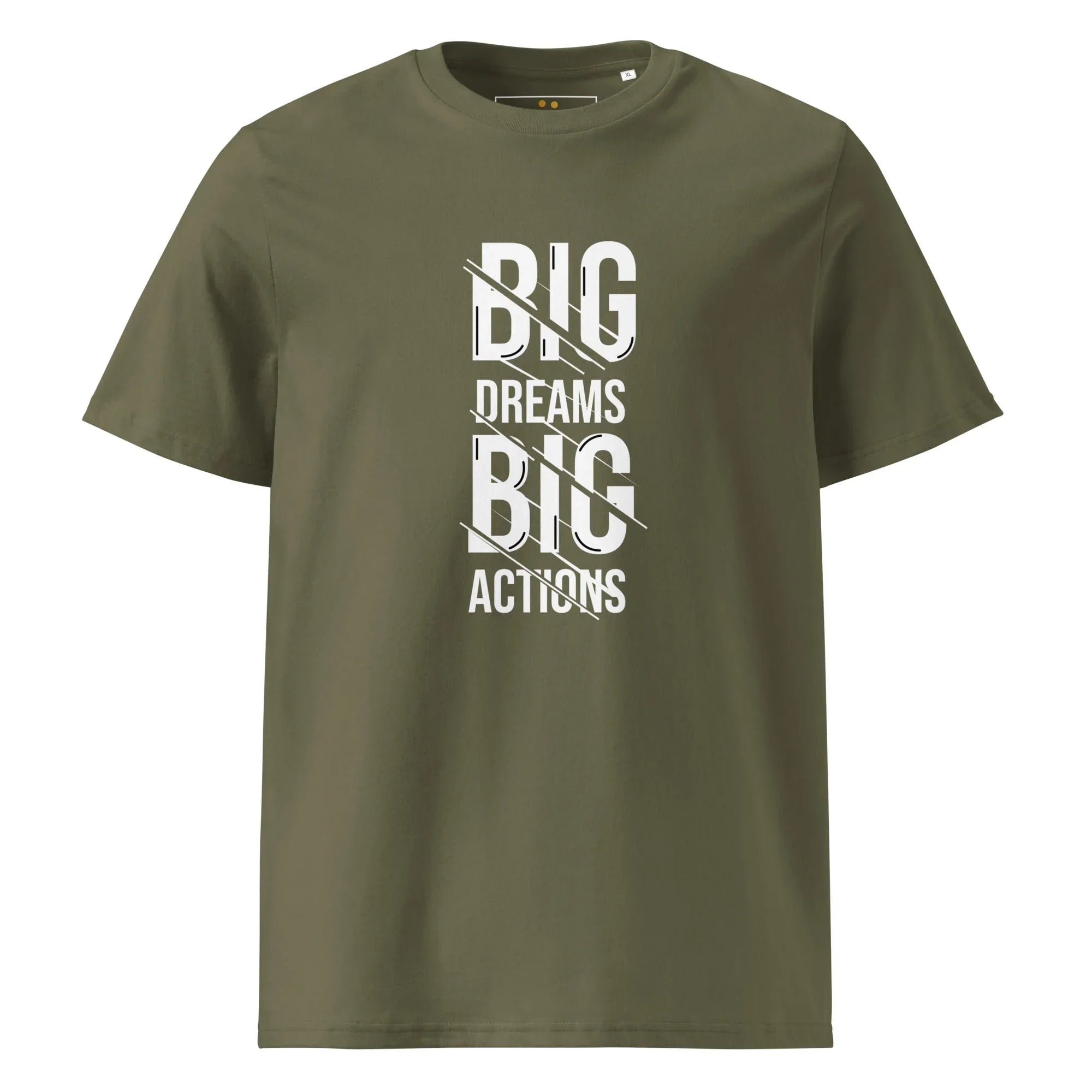 Unisex | Big Dreams Big Actions Organic Cotton T-Shirt - AwRans Clothing