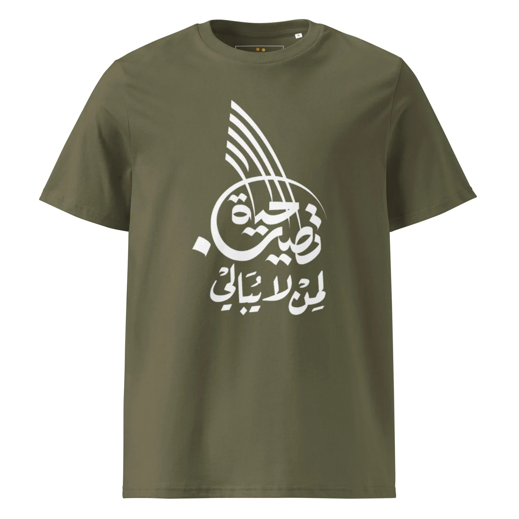 Unisex | Life Is Good For Those Who Don't Care | Organic Cotton T-Shirt Khaki T-Shirt AwRans Clothing unisex-organic-cotton-t-shirt-khaki-front-665042e746831