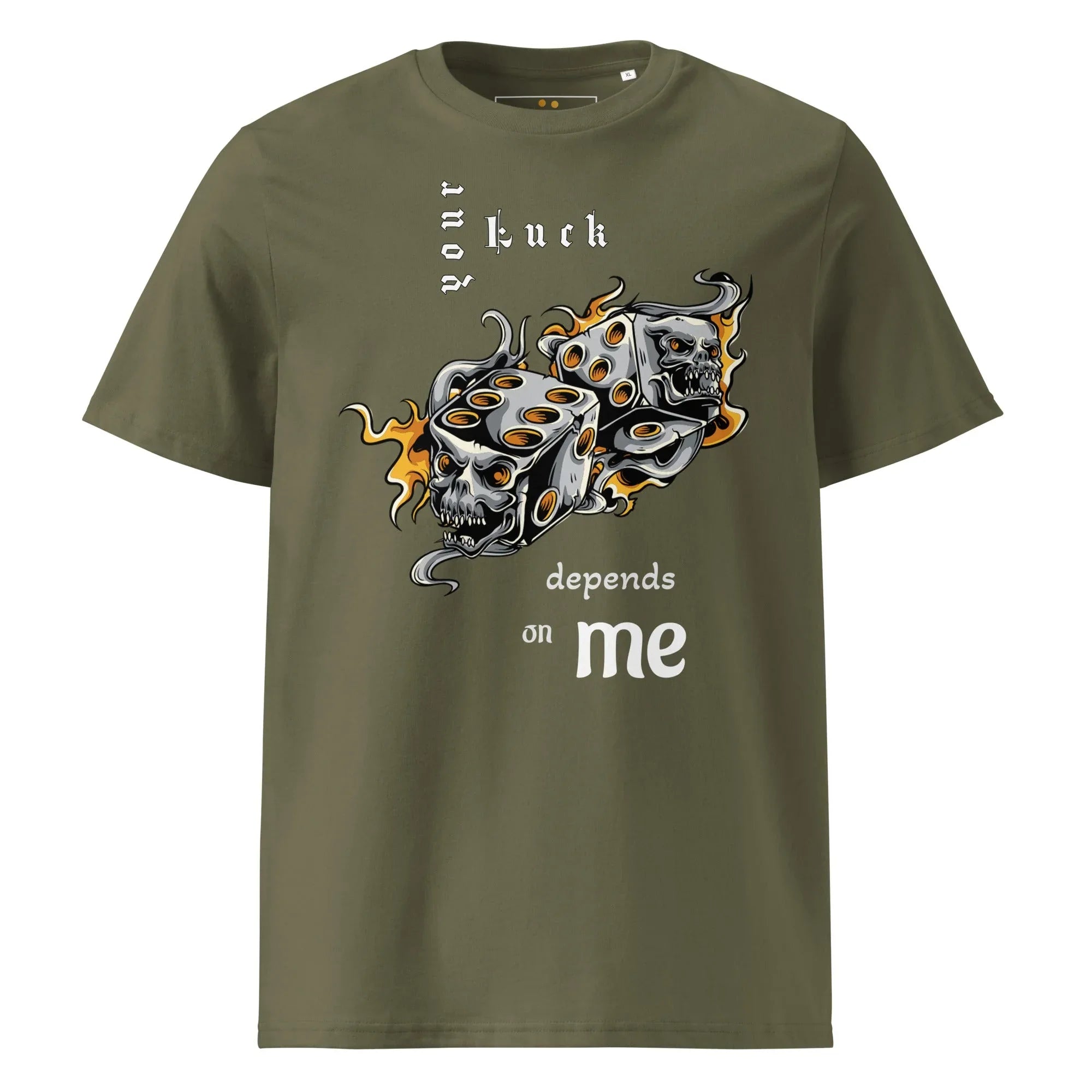 Unisex | Your Luck Depends On Me Organic Cotton T-Shirt - AwRans Clothing