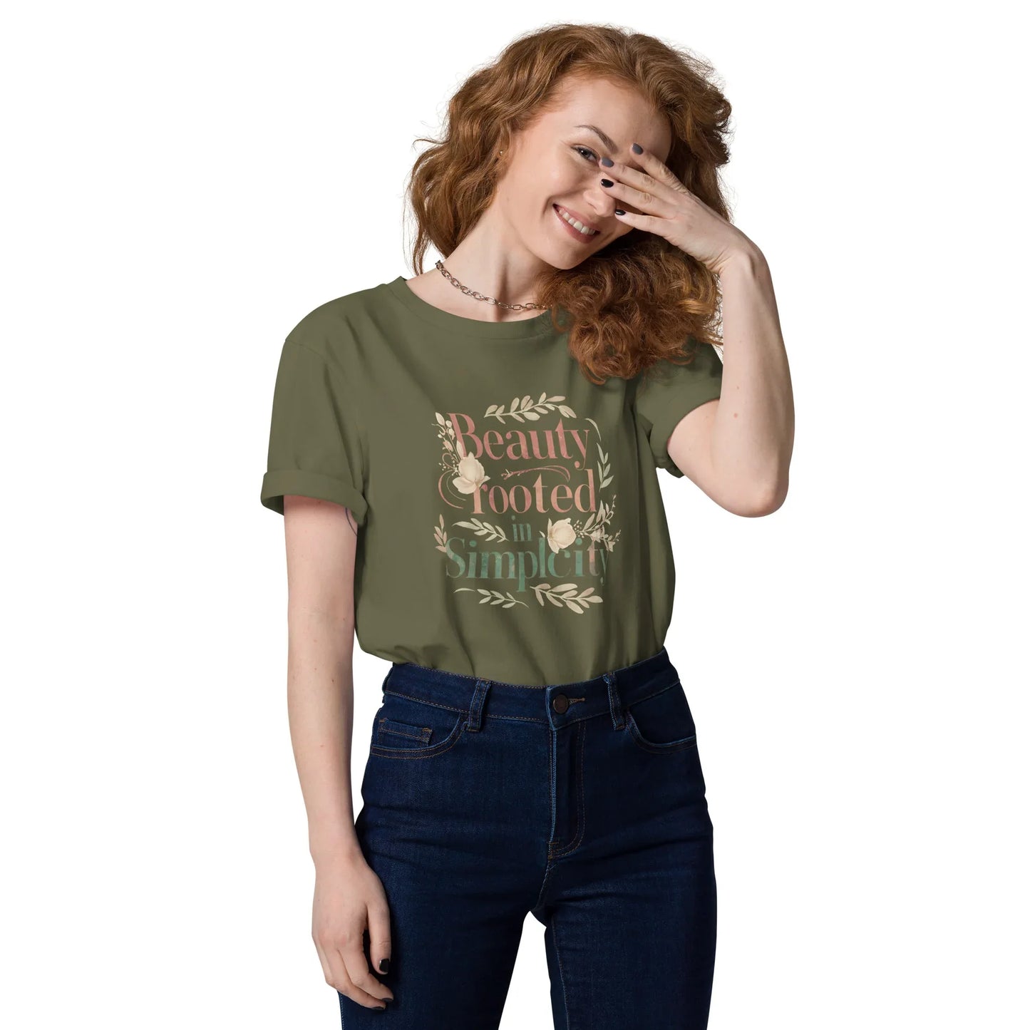 Women's Organic Cotton T-Shirt | Beauty Rooted In Simplicity - AwRans Clothing