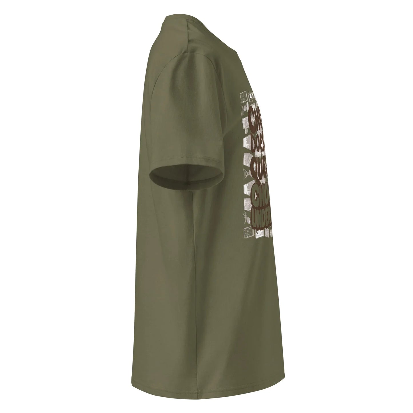 Unisex | Chocolate Doesn't Ask Questions Chocolate Understands Organic Cotton T-Shirt - AwRans Clothing