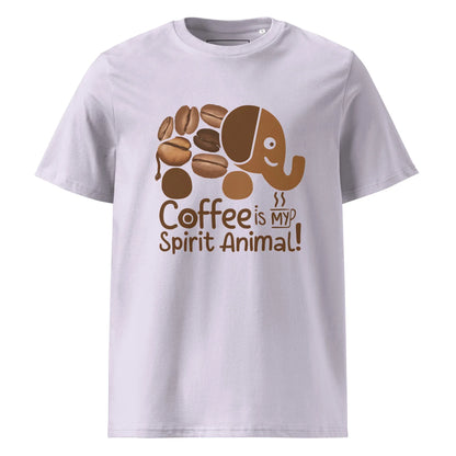 Unisex | Coffee Is My Spirit Animal Organic Cotton T-Shirt - AwRans Clothing