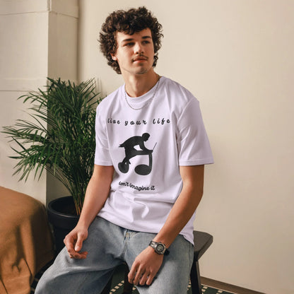 Unisex Organic Cotton T-Shirt | Live Your Life Don’t Imagine It - AwRans Clothing