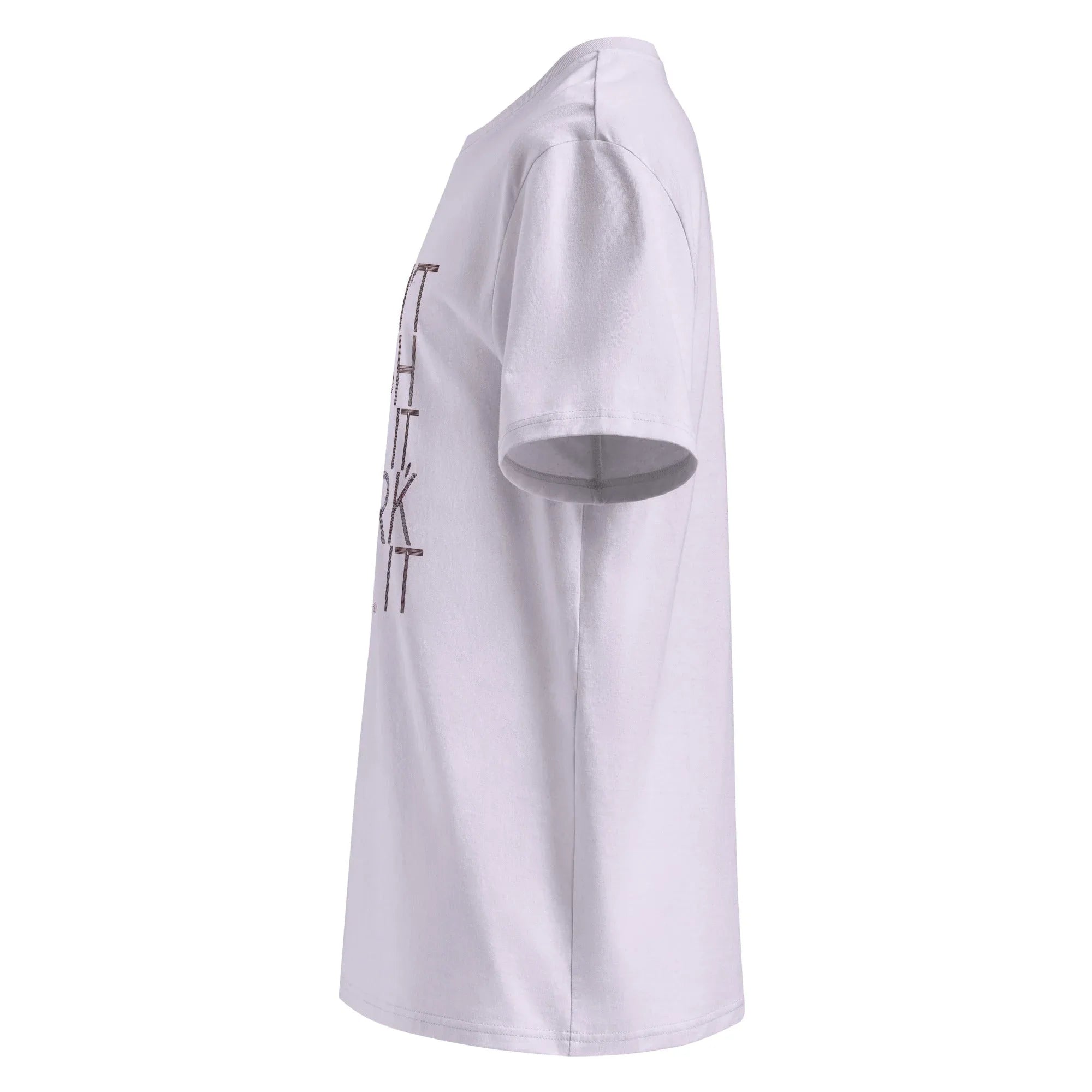 Unisex | DON'T WISH FOR IT - WORK FOR IT Organic Cotton T-Shirt T-Shirt AwRans Clothing unisex-organic-cotton-t-shirt-lavender-left-665d017363e4e