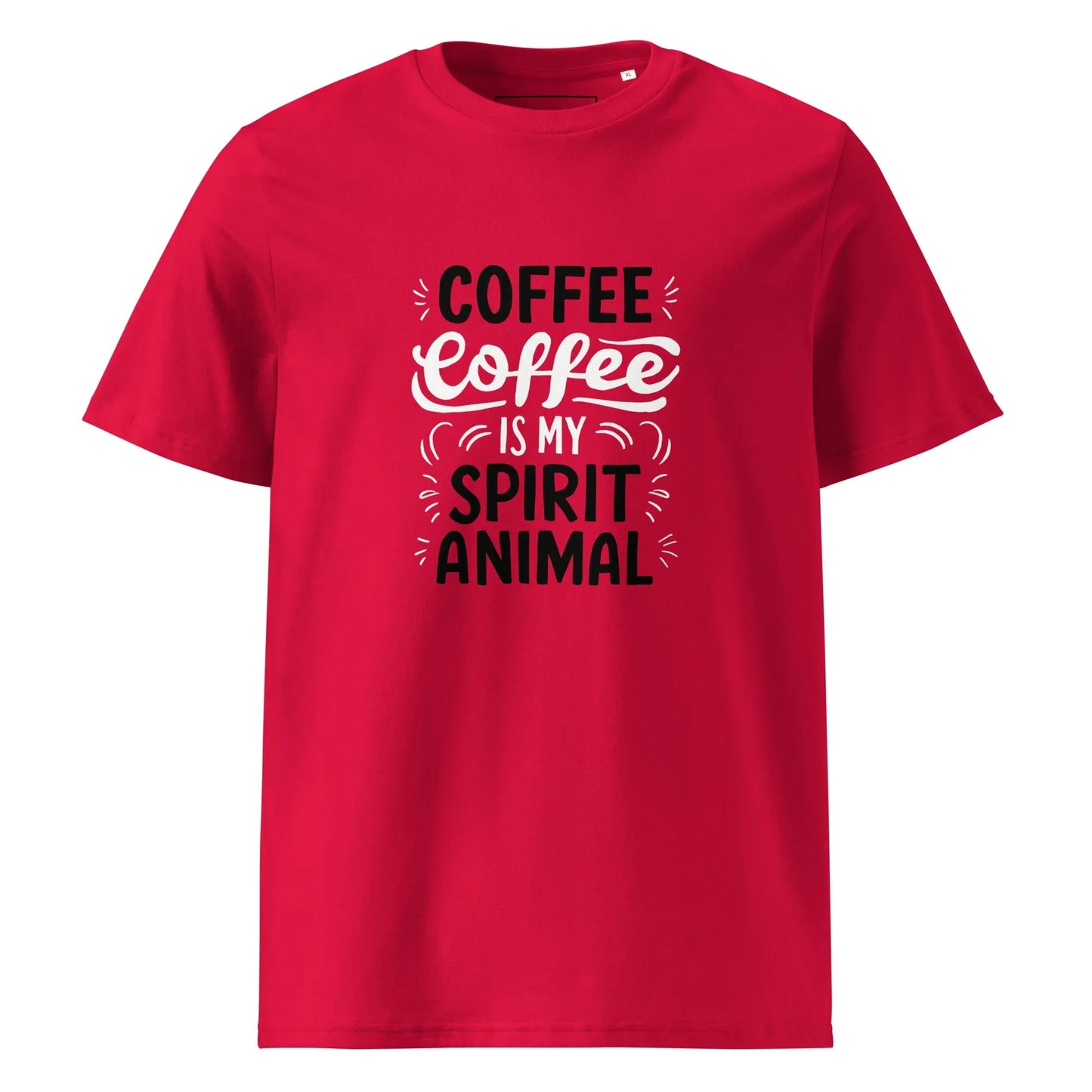 Unisex | Coffee Is My Spirit Animal Organic Cotton T-Shirt - AwRans Clothing