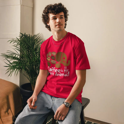 Unisex | Coffee Is My Spirit Animal Organic Cotton T-Shirt - AwRans Clothing