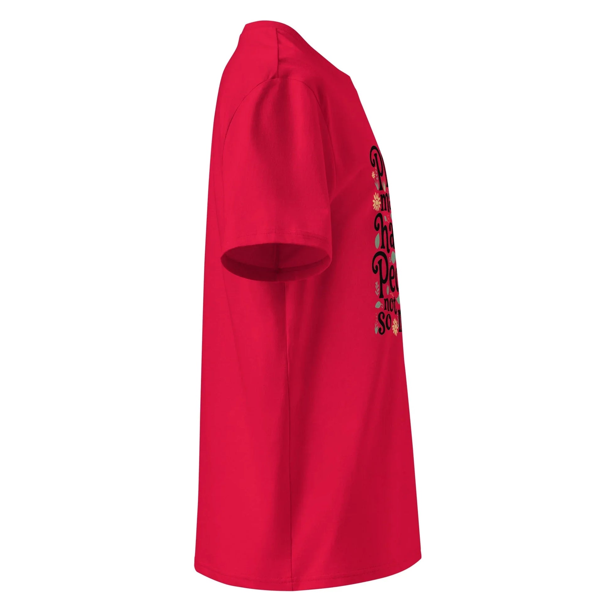 Unisex | Plants Make Me Happy, People Not So Much - Organic Cotton T-Shirt - AwRans Clothing