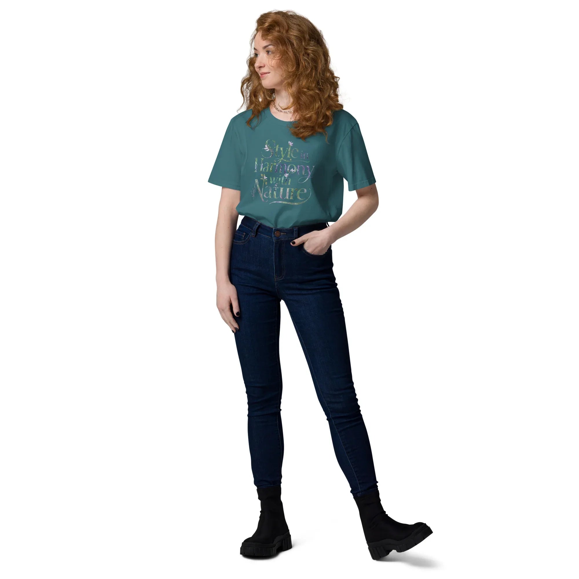 Women's Organic Cotton T-Shirt | Style In Harmony,With Nature T-Shirt AwRans Clothing unisex-organic-cotton-t-shirt-stargazer-front-2-67b19da14f695