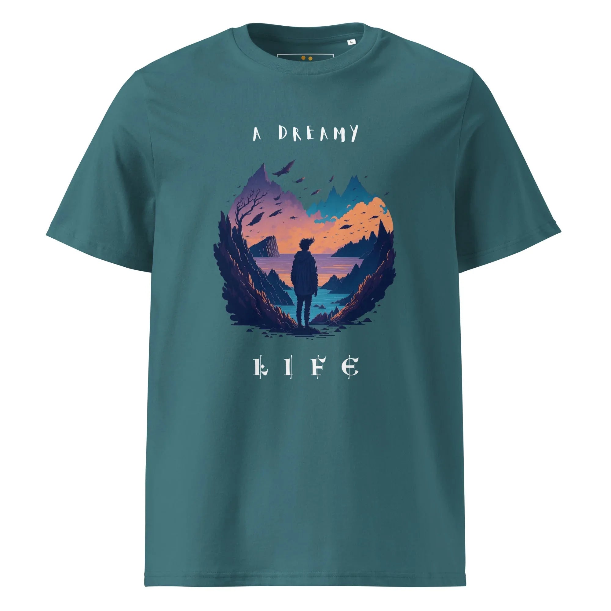 Unisex | A Dreamy Life Organic Cotton T-Shirt Stargazer T-Shirt AwRans Clothing unisex-organic-cotton-t-shirt-stargazer-front-665461d39a9b9