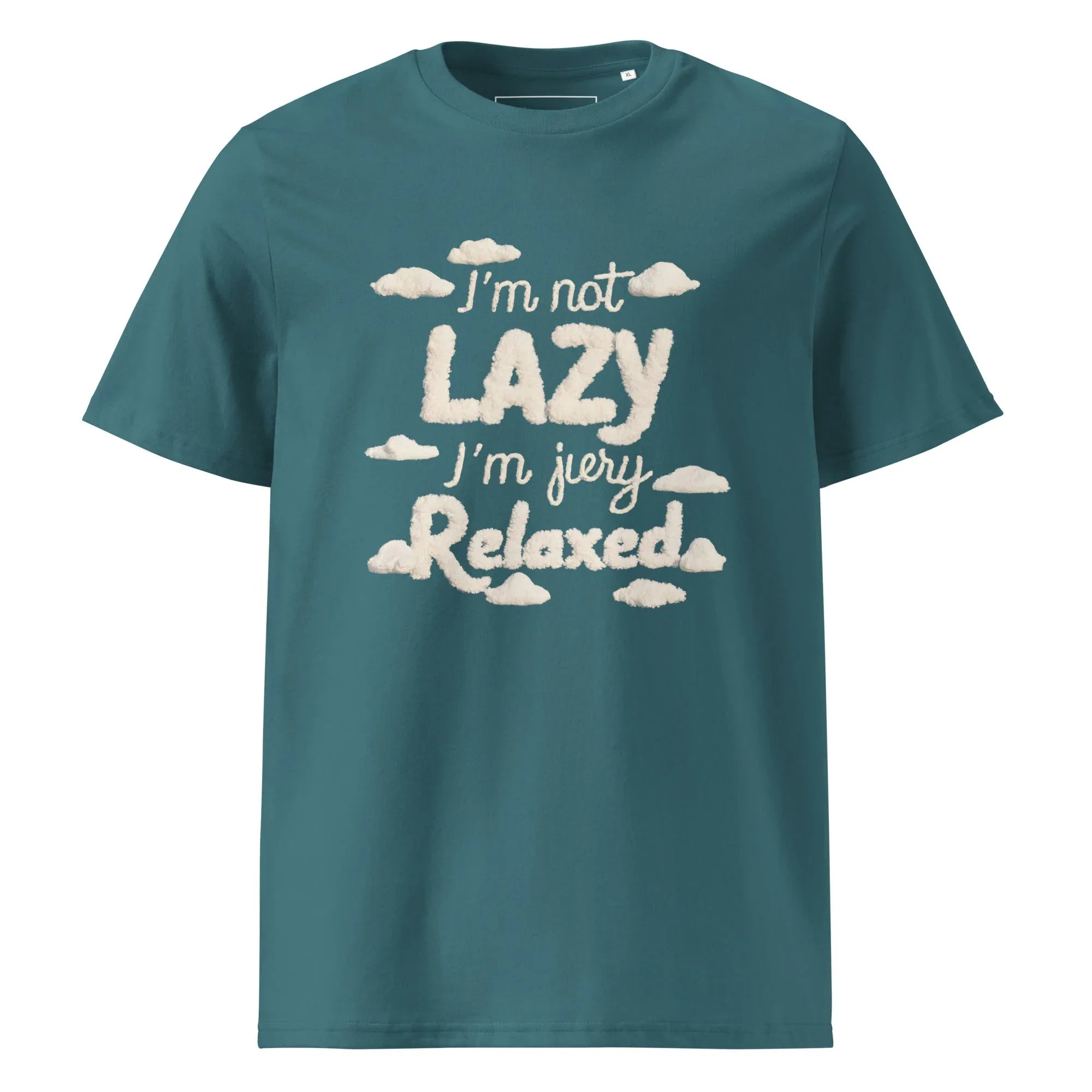 Unisex | I'm Not Lazy I'm Just Relaxed Organic Cotton T-Shirt Stargazer T-Shirt AwRans Clothing unisex-organic-cotton-t-shirt-stargazer-front-665ca24b90c88