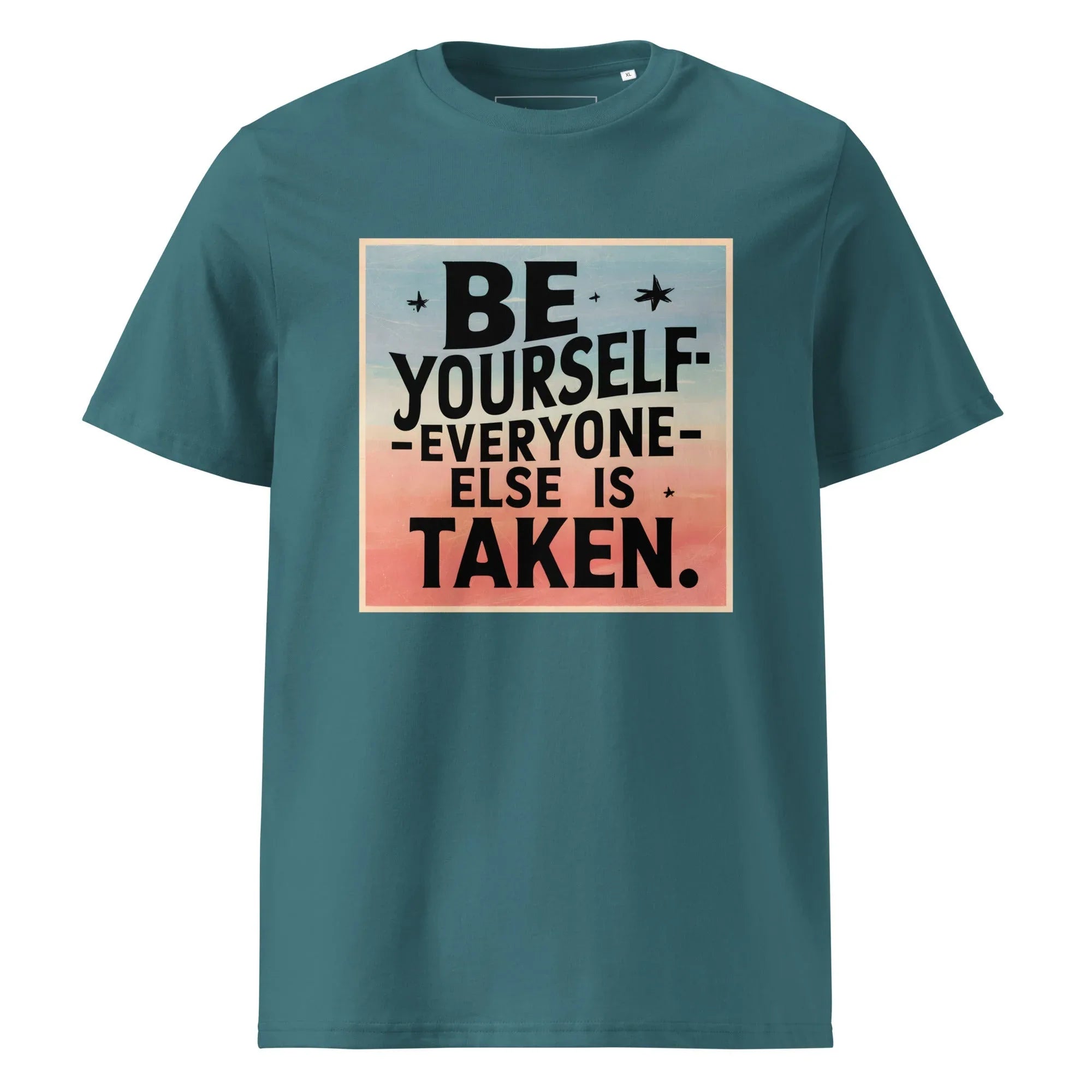 Unisex | Be Yourself Everyone Else Is Taken - Organic Cotton T-Shirt Stargazer T-Shirt AwRans Clothing unisex-organic-cotton-t-shirt-stargazer-front-6663edc18b589