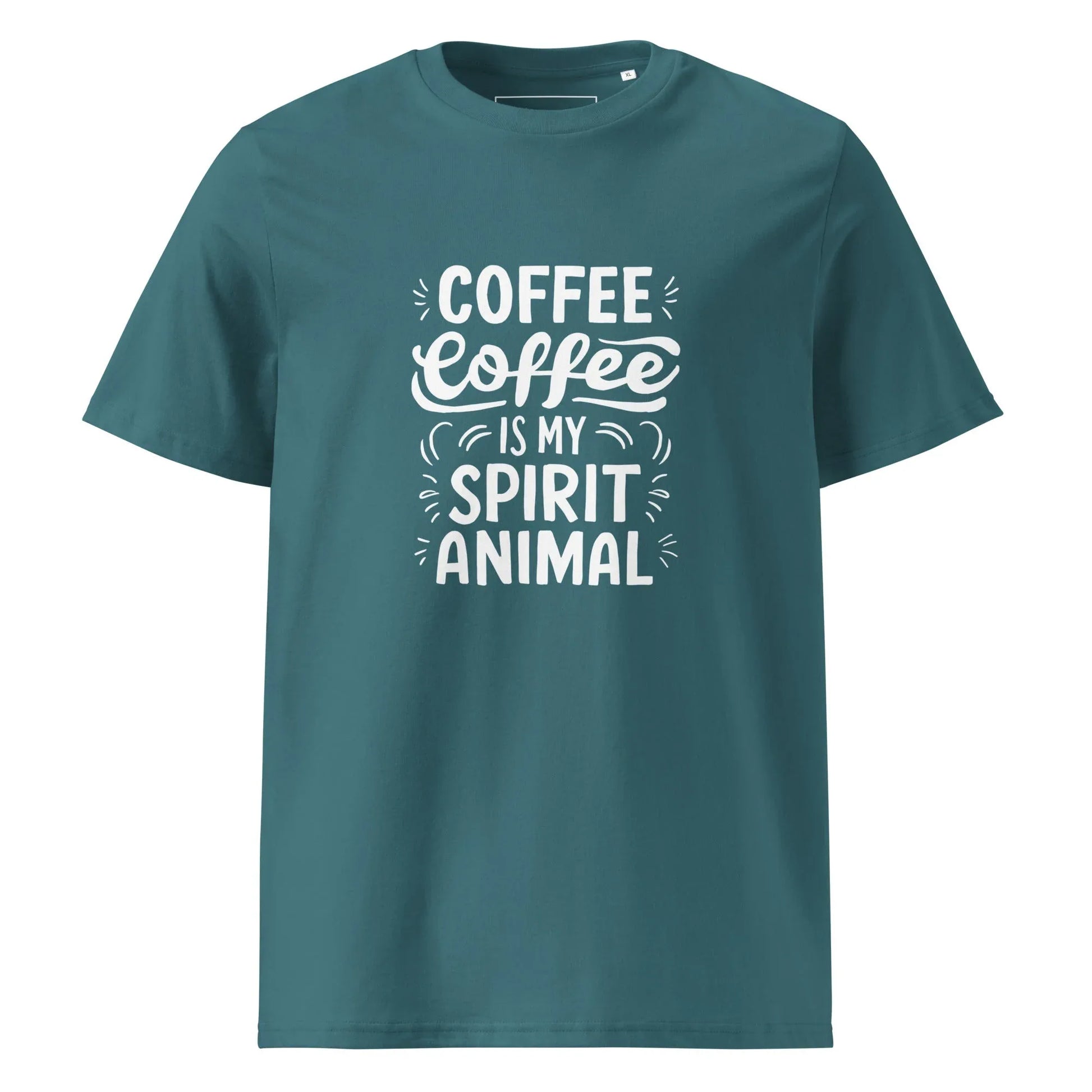 Unisex | Coffee Is My Spirit Animal Organic Cotton T-Shirt - AwRans Clothing