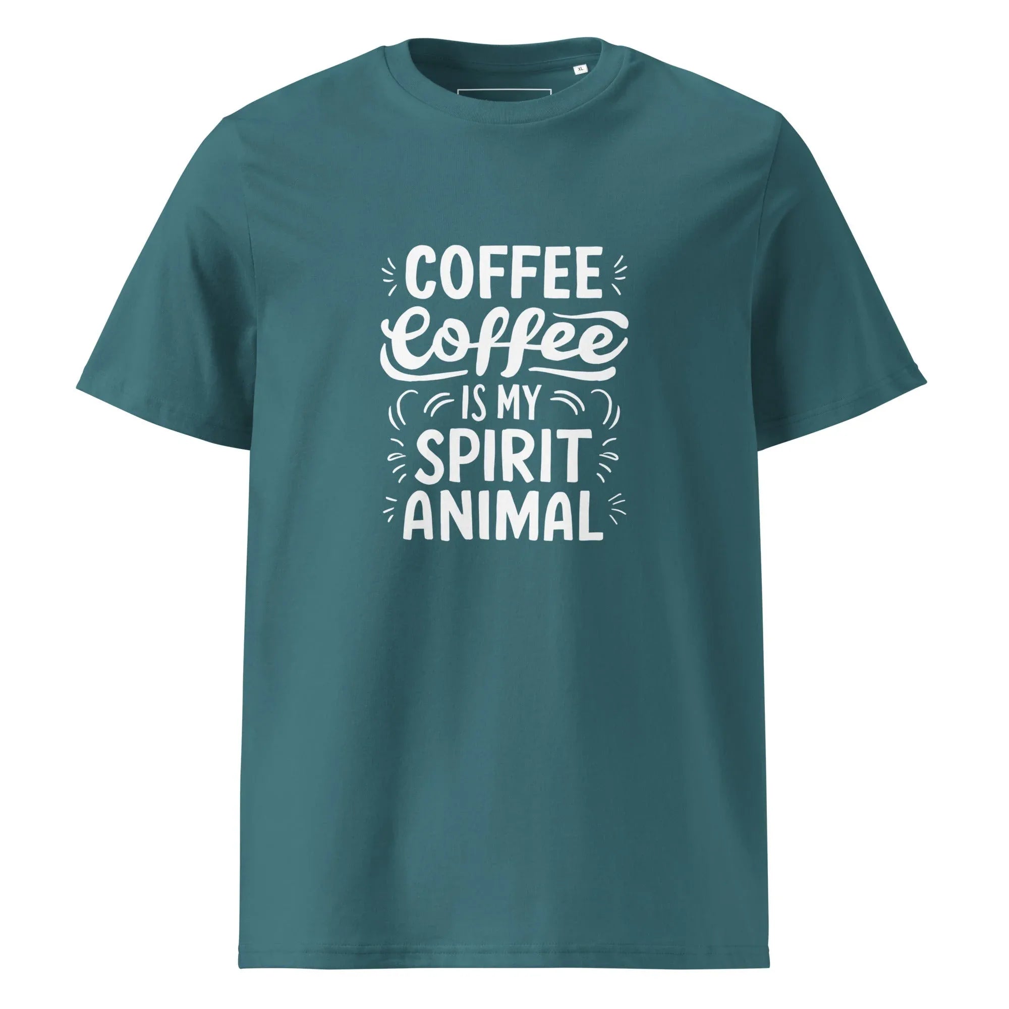 Unisex | Coffee Is My Spirit Animal Organic Cotton T-Shirt Stargazer T-Shirt AwRans Clothing unisex-organic-cotton-t-shirt-stargazer-front-666595aed4ba6