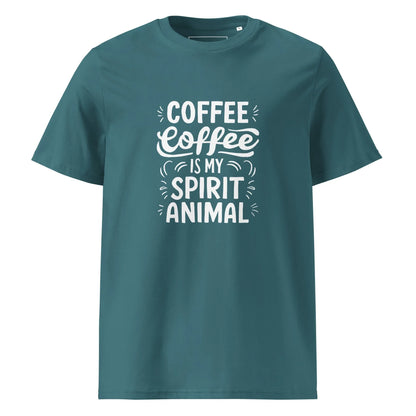 Unisex | Coffee Is My Spirit Animal Organic Cotton T-Shirt - AwRans Clothing