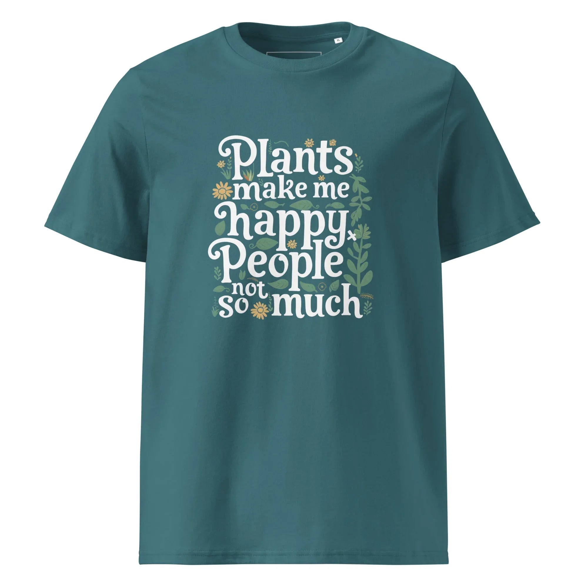Unisex | Plants Make Me Happy, People Not So Much - Organic Cotton T-Shirt Stargazer T-Shirt AwRans Clothing unisex-organic-cotton-t-shirt-stargazer-front-6665add9ceaa2