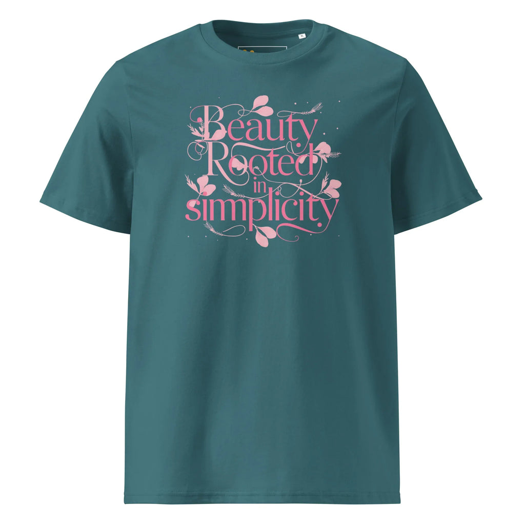 Women's Organic Cotton T-Shirt | Beauty Rooted In Simplicity T-Shirt AwRans Clothing unisex-organic-cotton-t-shirt-stargazer-front-67b1982231750