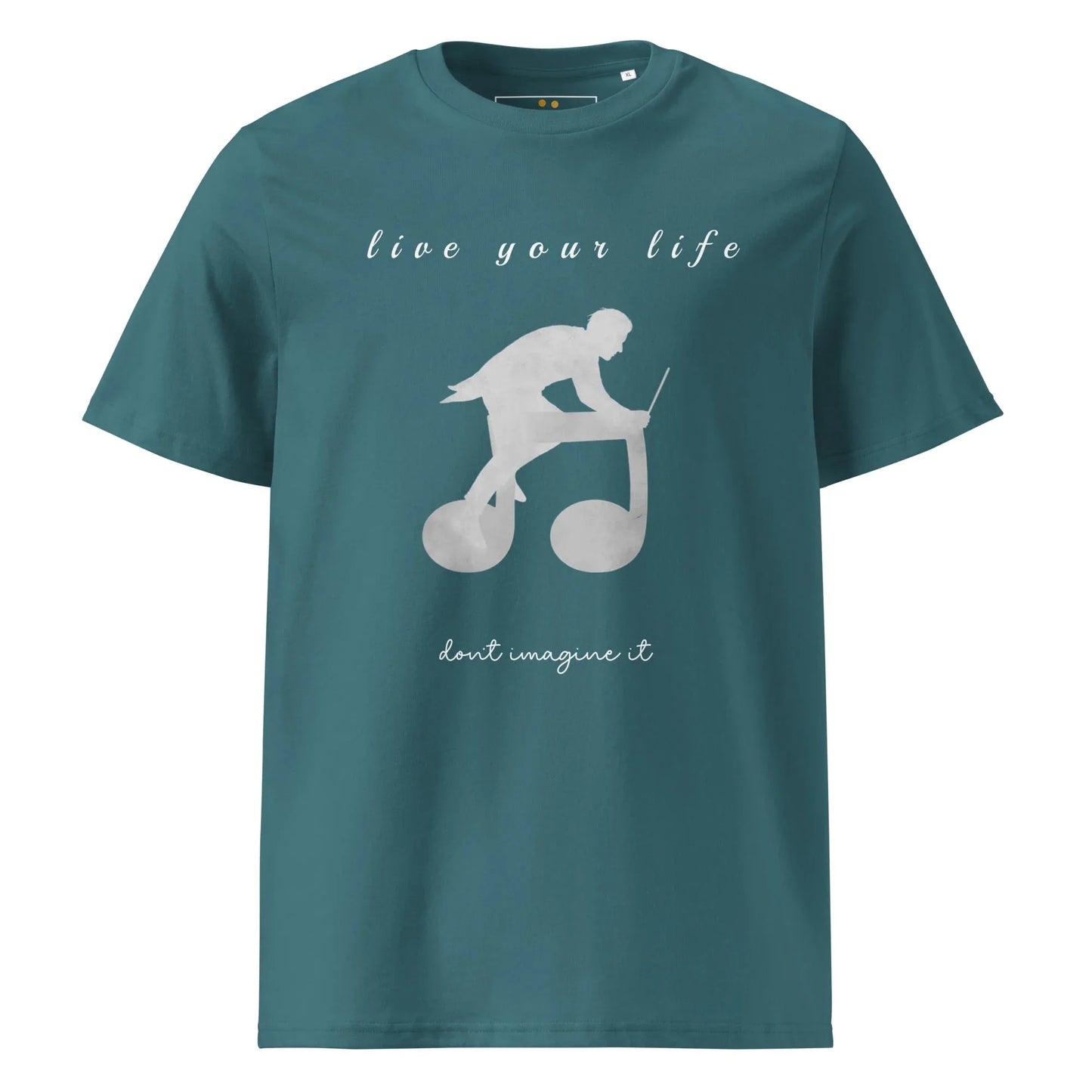 Unisex Organic Cotton T-Shirt | Live Your Life Don’t Imagine It - AwRans Clothing