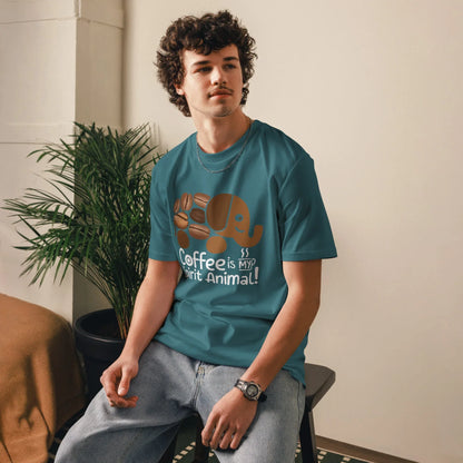 Unisex | Coffee Is My Spirit Animal Organic Cotton T-Shirt - AwRans Clothing