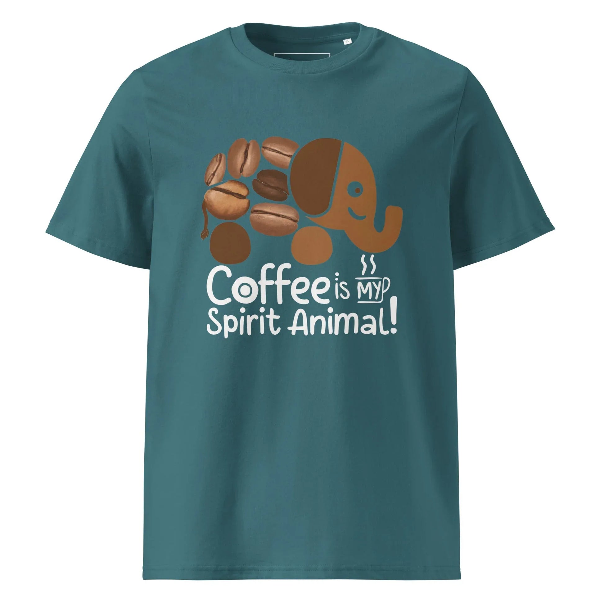 Unisex | Coffee Is My Spirit Animal Organic Cotton T-Shirt - AwRans Clothing