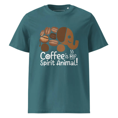 Unisex | Coffee Is My Spirit Animal Organic Cotton T-Shirt - AwRans Clothing