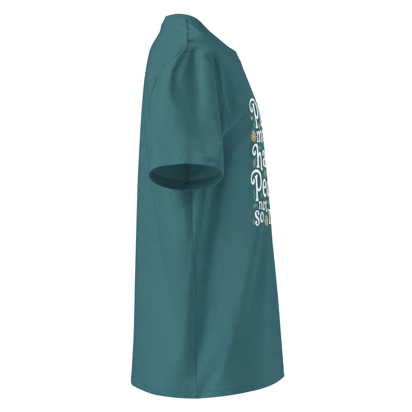 Unisex | Plants Make Me Happy, People Not So Much - Organic Cotton T-Shirt - AwRans Clothing