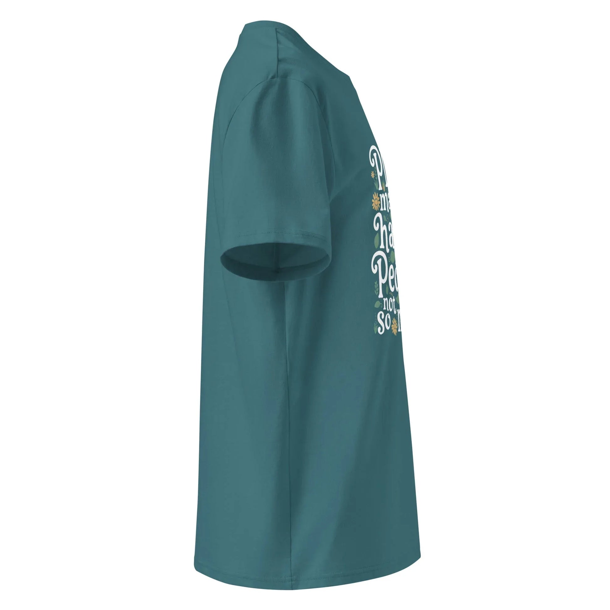 Unisex | Plants Make Me Happy, People Not So Much - Organic Cotton T-Shirt - AwRans Clothing