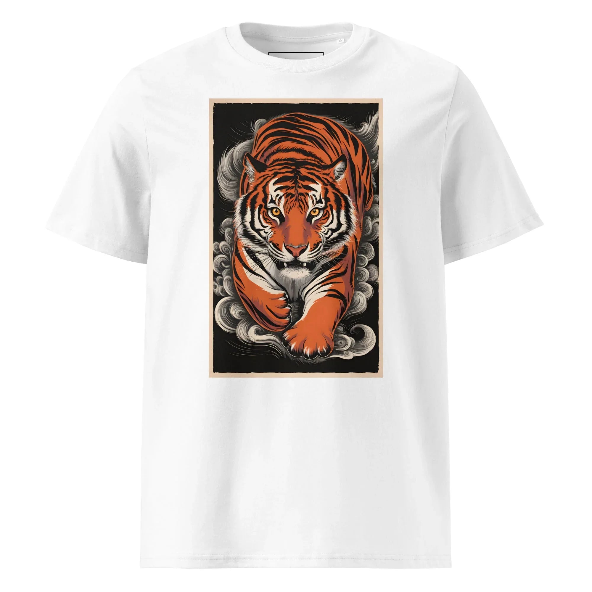 Unisex | Tiger Woods - Organic Cotton T-Shirt White T-Shirt AwRans Clothing unisex-organic-cotton-t-shirt-white-front-6663efd063603