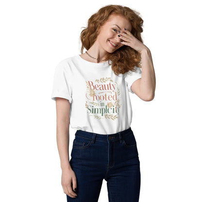 Women's Organic Cotton T-Shirt | Beauty Rooted In Simplicity - AwRans Clothing