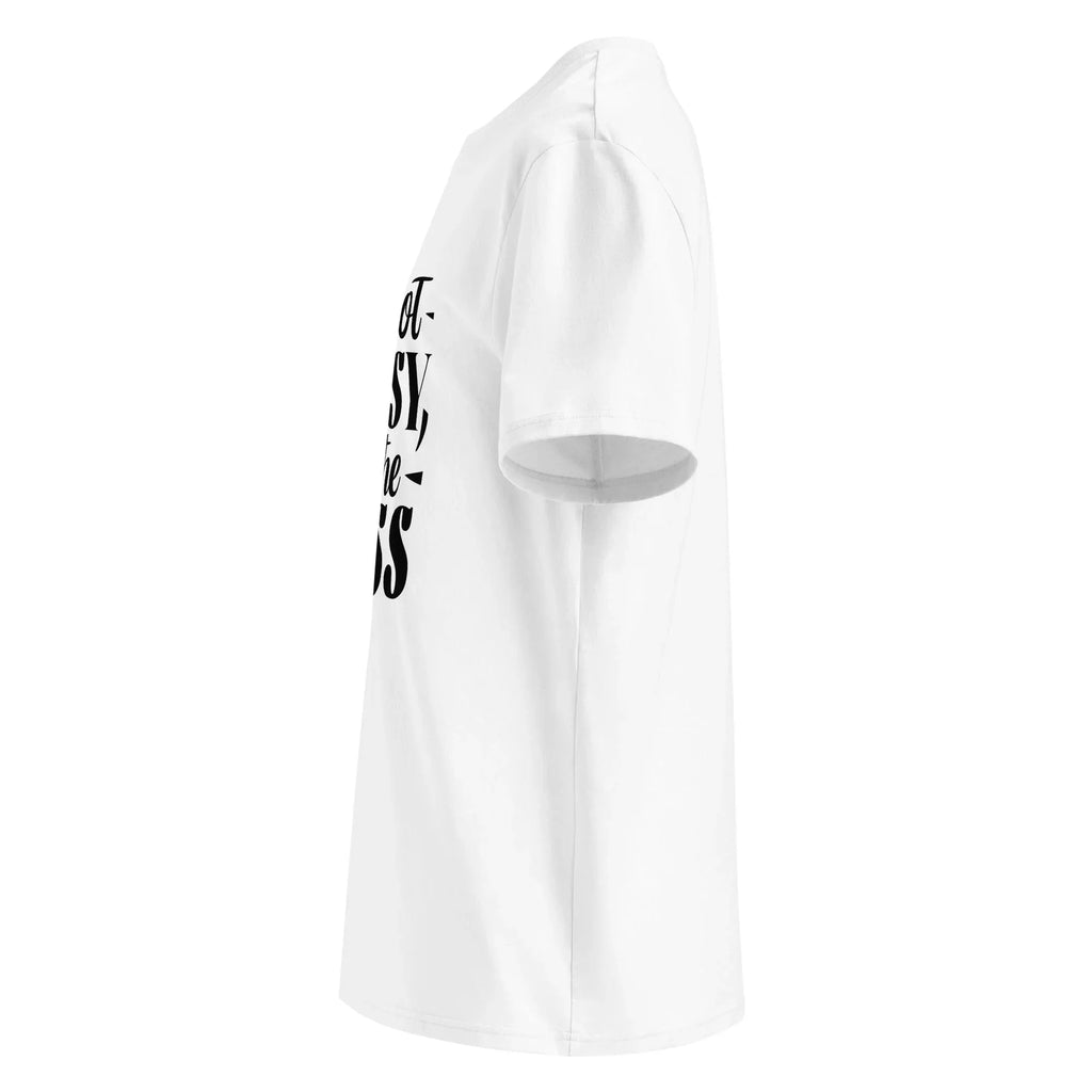 Unisex | I'm Not Bossy, I'm The Boss - Organic Cotton T-Shirt T-Shirt AwRans Clothing unisex-organic-cotton-t-shirt-white-left-6663ea6fb86ea