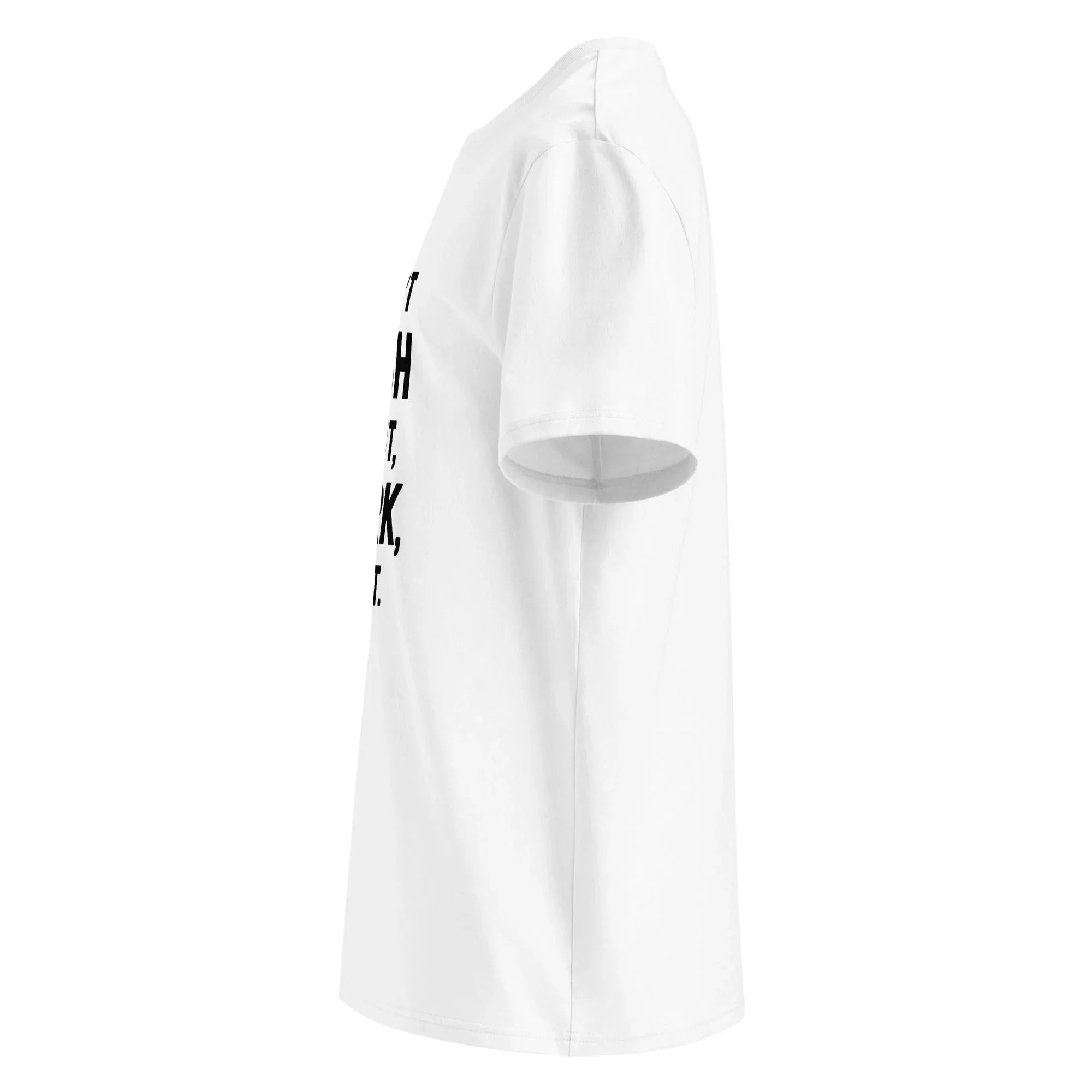 Unisex | Don't Wish For It Work For It - Organic Cotton T-Shirt T-Shirt AwRans Clothing unisex-organic-cotton-t-shirt-white-left-6665ac3e6f30b