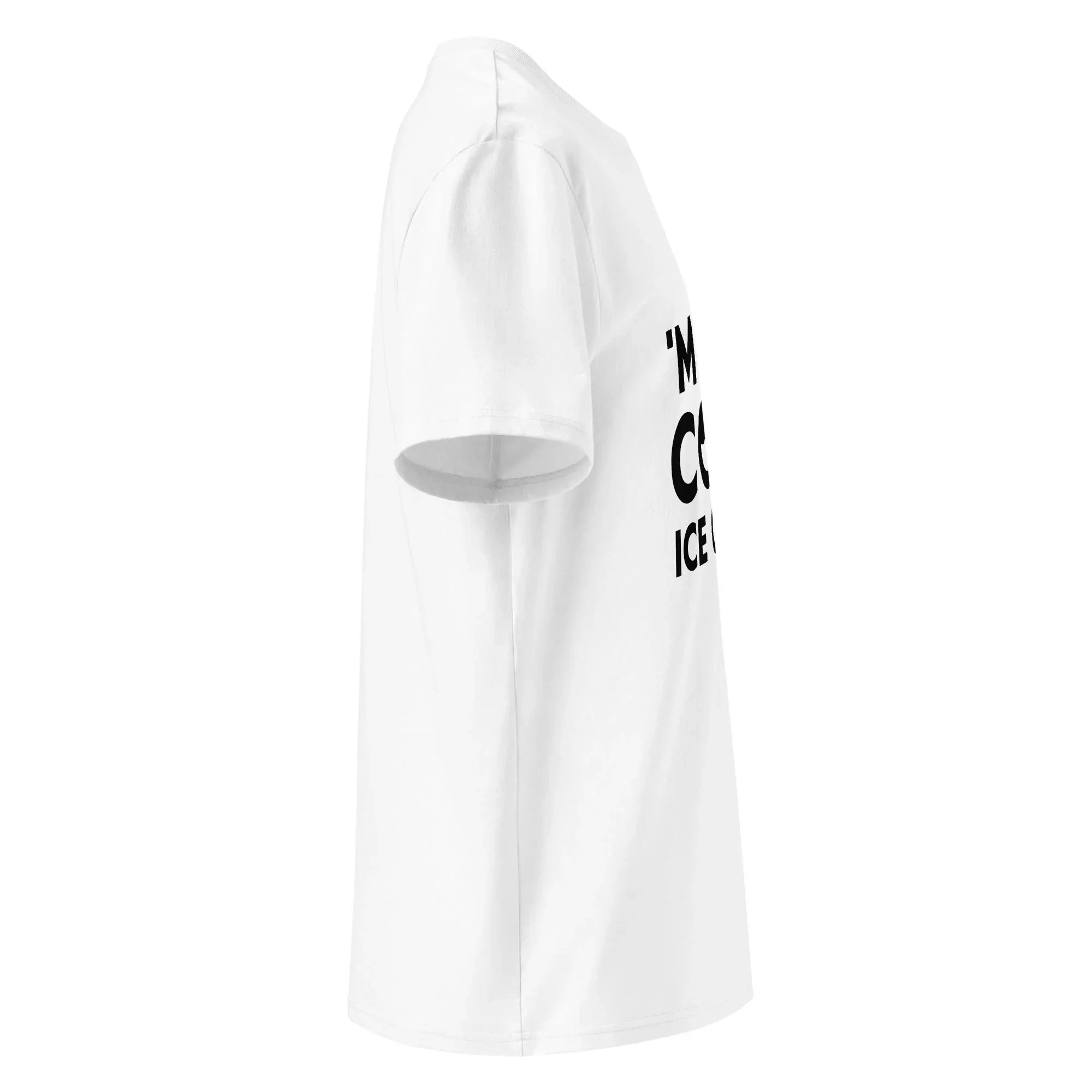 Unisex | 'M SO COOL ICE CUBES - Organic Cotton T-Shirt T-Shirt AwRans Clothing unisex-organic-cotton-t-shirt-white-right-6665a702b338d