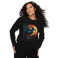 Unisex | Phoenix Organic Raglan Sweatshirt Black Sweatshirt AwRans Clothing unisex-organic-raglan-sweatshirt-black-front-66186c4304ad6