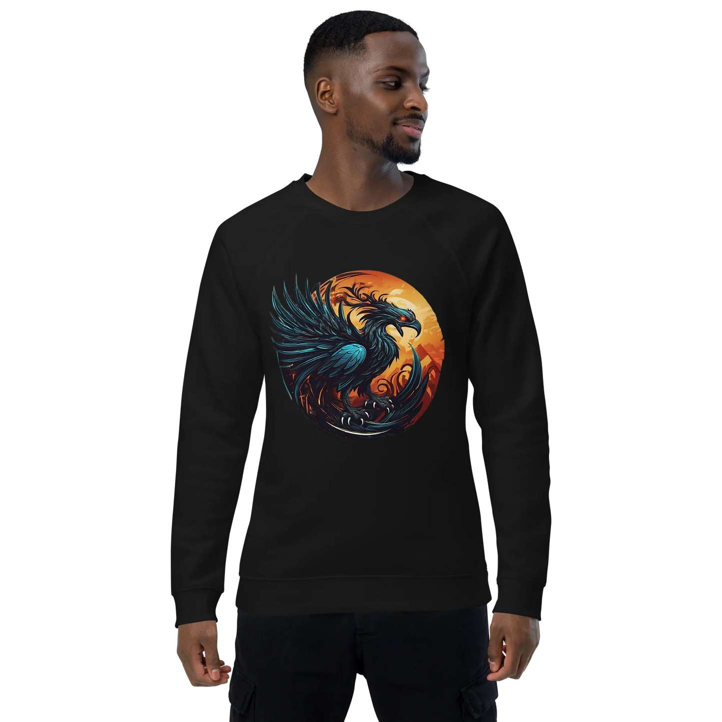 Unisex | Phoenix Organic Raglan Sweatshirt - AwRans Clothing